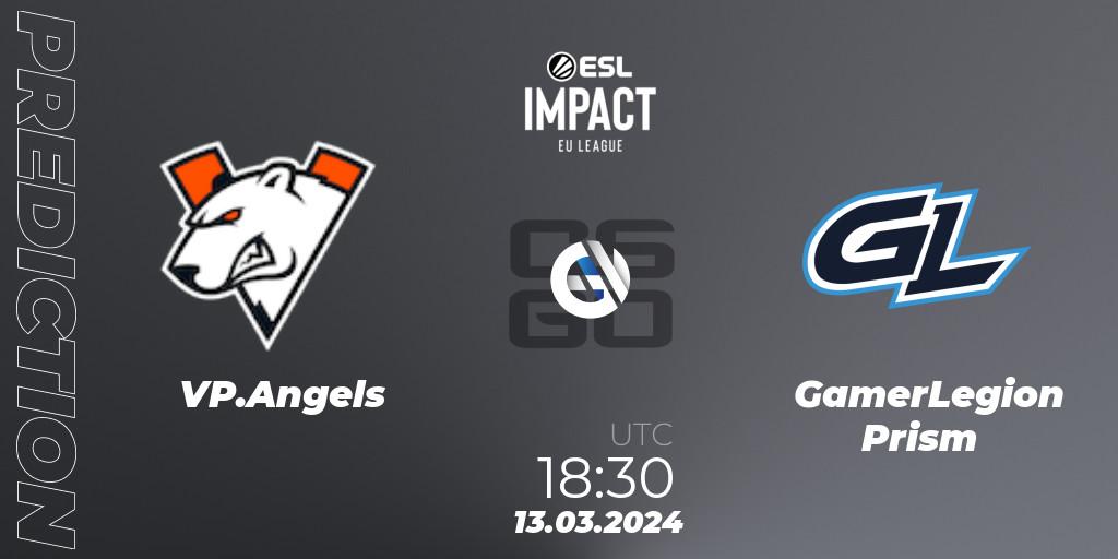 VP.Angels - GamerLegion Prism: прогноз. 13.03.2024 at 18:30, Counter-Strike (CS2), ESL Impact League Season 5: Europe