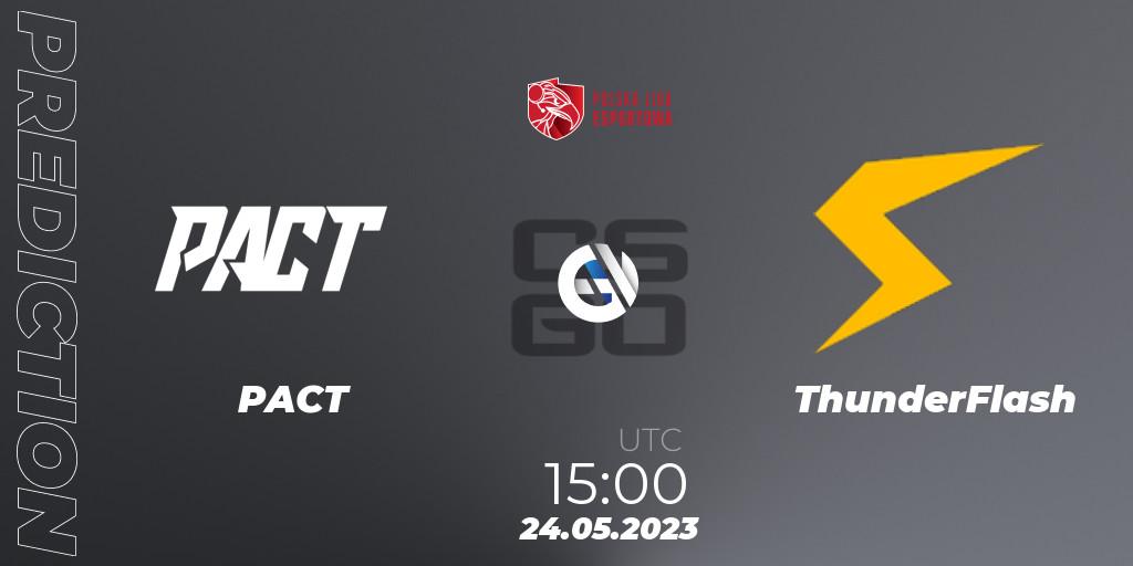 PACT - ThunderFlash: прогноз. 24.05.2023 at 15:00, Counter-Strike (CS2), Polish Esports League 2023 Split 2