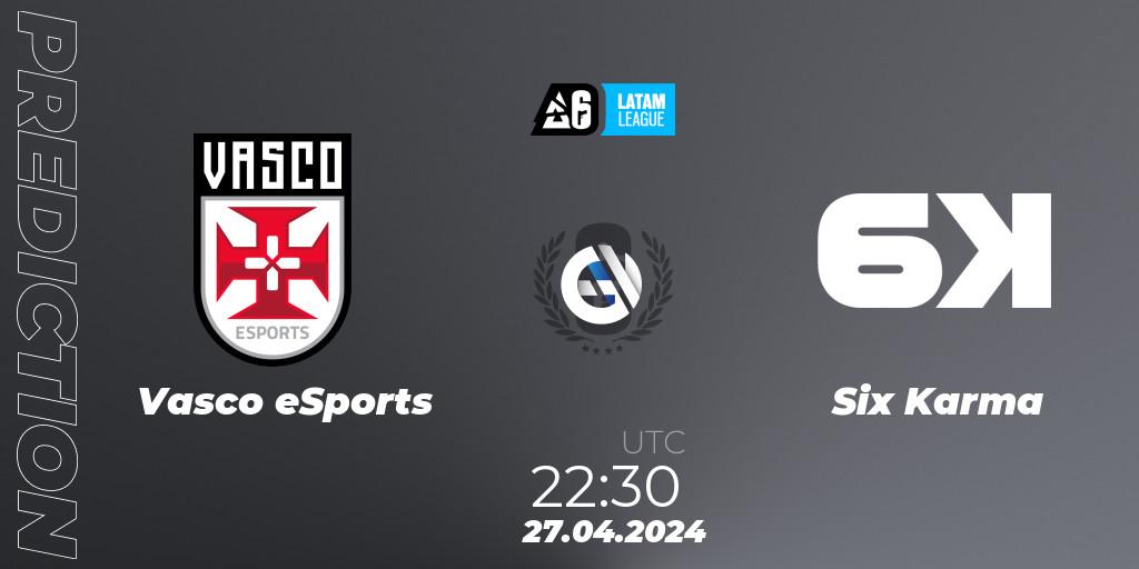 Vasco eSports - Six Karma: прогноз. 27.04.2024 at 23:00, Rainbow Six, LATAM League 2024 - Stage 1: Final Four