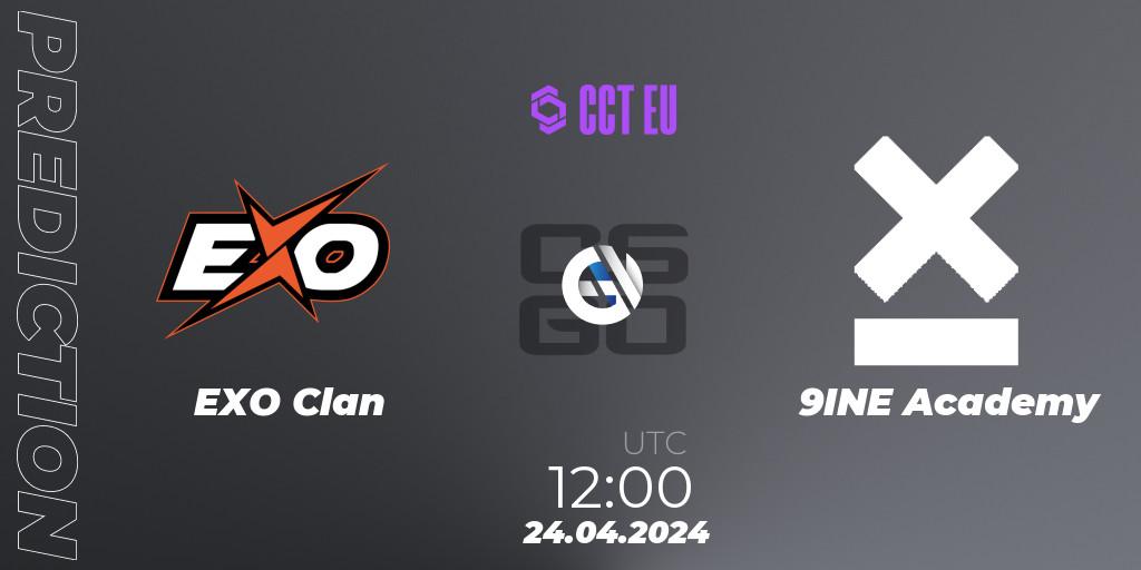 EXO Clan - 9INE Academy: прогноз. 24.04.2024 at 12:00, Counter-Strike (CS2), CCT Season 2 Europe Series 2 Closed Qualifier