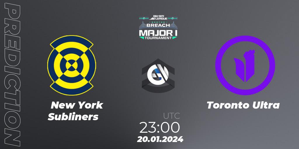 New York Subliners - Toronto Ultra: прогноз. 19.01.2024 at 23:00, Call of Duty, Call of Duty League 2024: Stage 1 Major Qualifiers