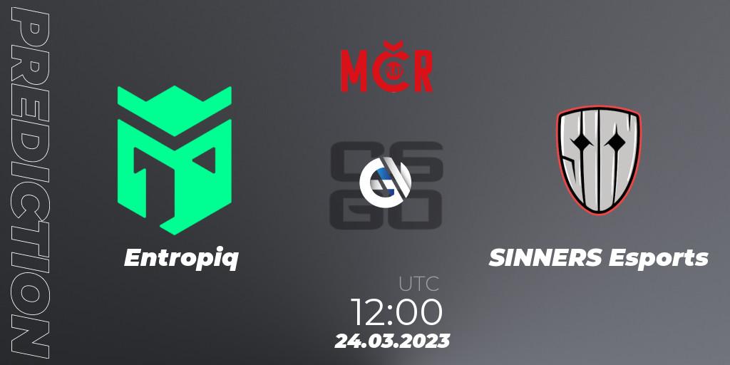 Entropiq - SINNERS Esports: прогноз. 24.03.2023 at 12:30, Counter-Strike (CS2), Tipsport Cup Prague Spring 2023: Online Stage