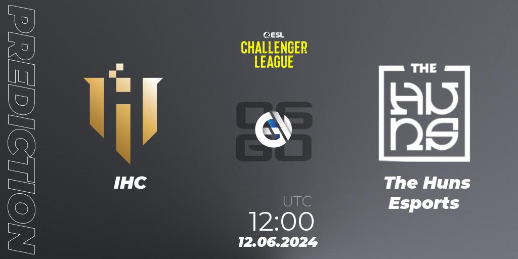 IHC - The Huns Esports: прогноз. 12.06.2024 at 12:00, Counter-Strike (CS2), ESL Challenger League Season 47 Relegation: Asia