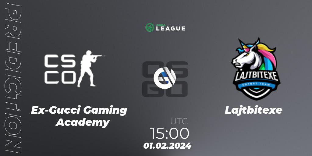 Ex-Gucci Gaming Academy - Lajtbitexe: прогноз. 01.02.2024 at 15:00, Counter-Strike (CS2), ESEA Season 48: Advanced Division - Europe