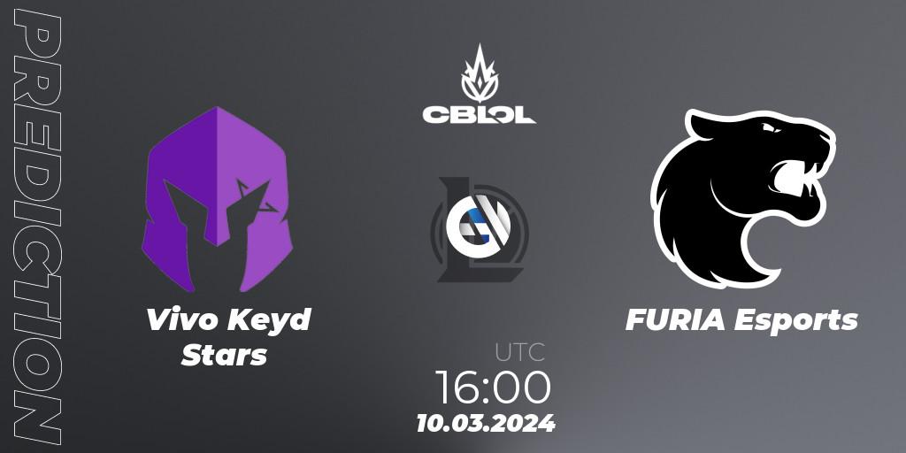 Vivo Keyd Stars - FURIA Esports: прогноз. 10.03.24, LoL, CBLOL Split 1 2024 - Group Stage