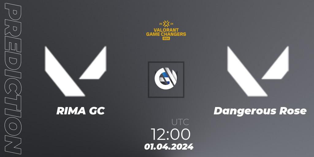 RIMA GC - Dangerous Rose: прогноз. 01.04.2024 at 11:30, VALORANT, VCT 2024: Game Changers SEA Stage 1