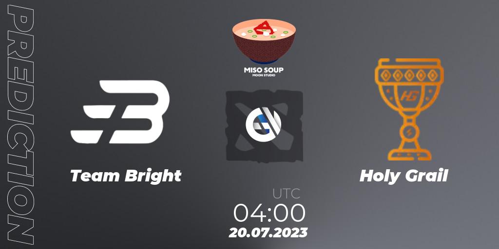 Team Bright - Holy Grail: прогноз. 20.07.2023 at 04:04, Dota 2, Moon Studio Miso Soup