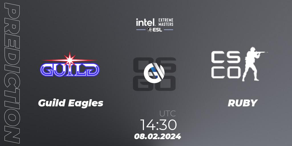 Guild Eagles - RUBY: прогноз. 08.02.24, CS2 (CS:GO), Intel Extreme Masters China 2024: European Closed Qualifier