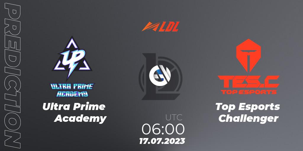 Ultra Prime Academy - Top Esports Challenger: прогноз. 17.07.2023 at 06:00, LoL, LDL 2023 - Regular Season - Stage 3