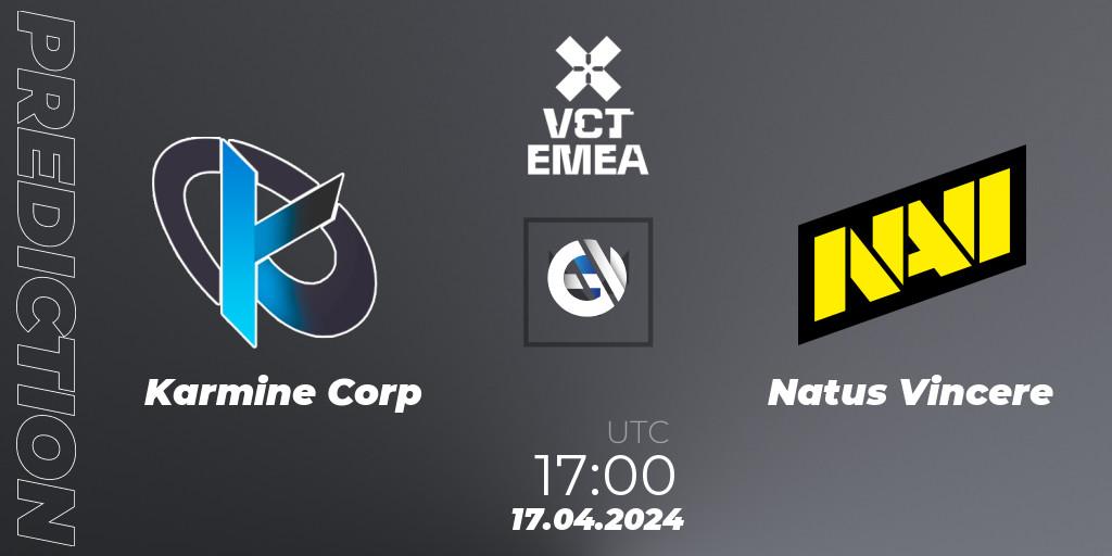 Karmine Corp - Natus Vincere: прогноз. 17.04.24, VALORANT, VALORANT Champions Tour 2024: EMEA League - Stage 1 - Group Stage
