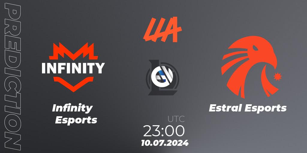 Infinity Esports - Estral Esports: прогноз. 10.07.2024 at 23:00, LoL, LLA Closing 2024 - Group Stage