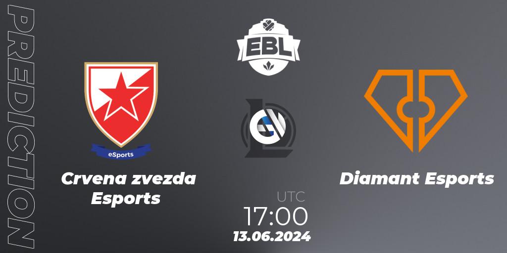 Crvena zvezda Esports - Diamant Esports: прогноз. 13.06.2024 at 17:00, LoL, Esports Balkan League Season 15