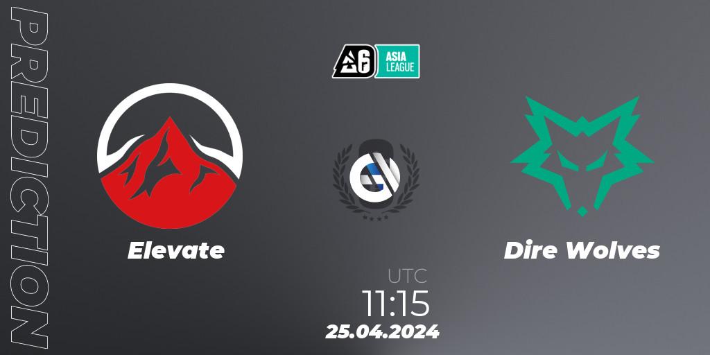 Elevate - Dire Wolves: прогноз. 25.04.24, Rainbow Six, Asia League 2024 - Stage 1