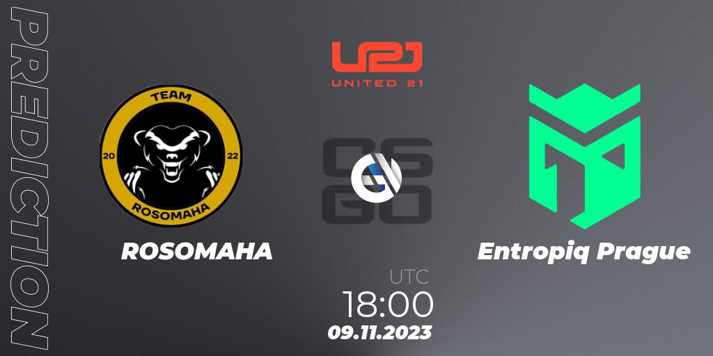 ROSOMAHA - Entropiq Prague: прогноз. 10.11.2023 at 15:00, Counter-Strike (CS2), United21 Season 7: Division 2