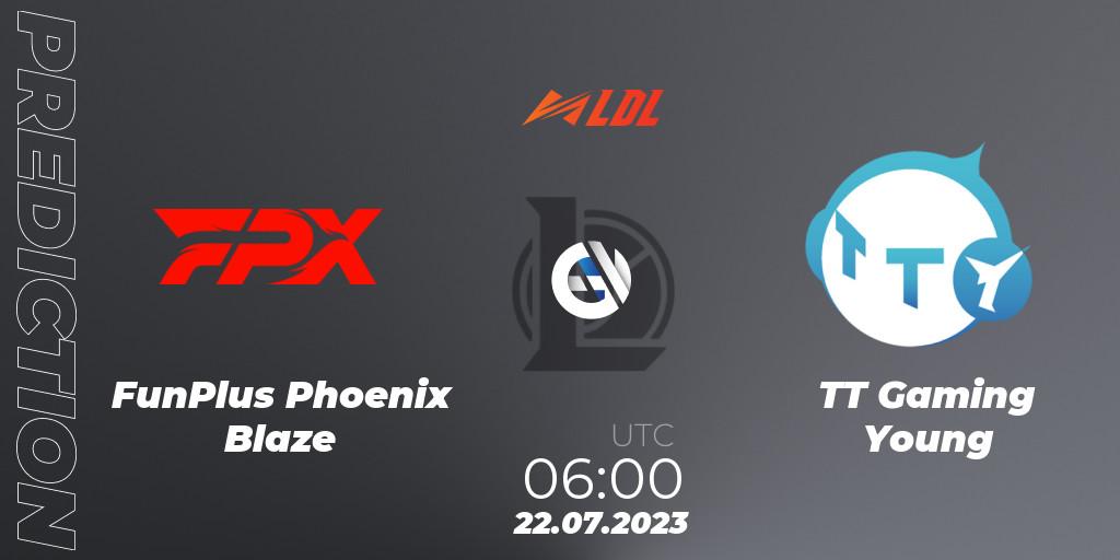 FunPlus Phoenix Blaze - TT Gaming Young: прогноз. 22.07.2023 at 06:00, LoL, LDL 2023 - Playoffs