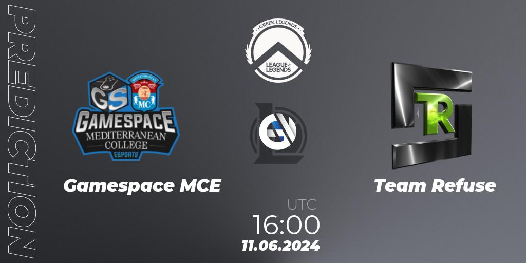 Gamespace MCE - Team Refuse: прогноз. 11.06.2024 at 16:00, LoL, GLL Summer 2024