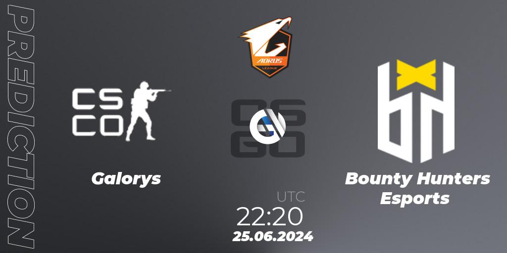 Galorys - Bounty Hunters Esports: прогноз. 25.06.2024 at 22:20, Counter-Strike (CS2), Aorus League 2024 Season 1: Brazil