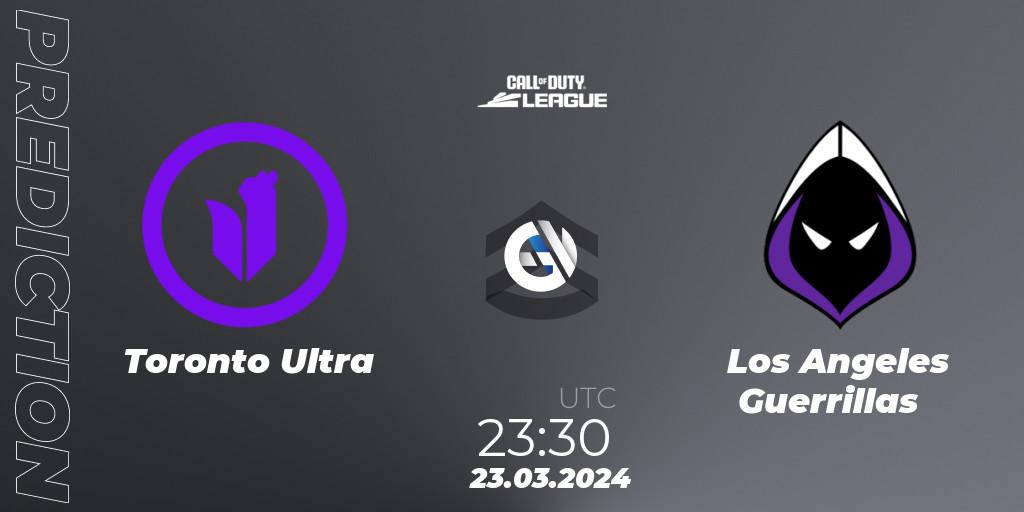 Toronto Ultra - Los Angeles Guerrillas: прогноз. 23.03.2024 at 23:30, Call of Duty, Call of Duty League 2024: Stage 2 Major