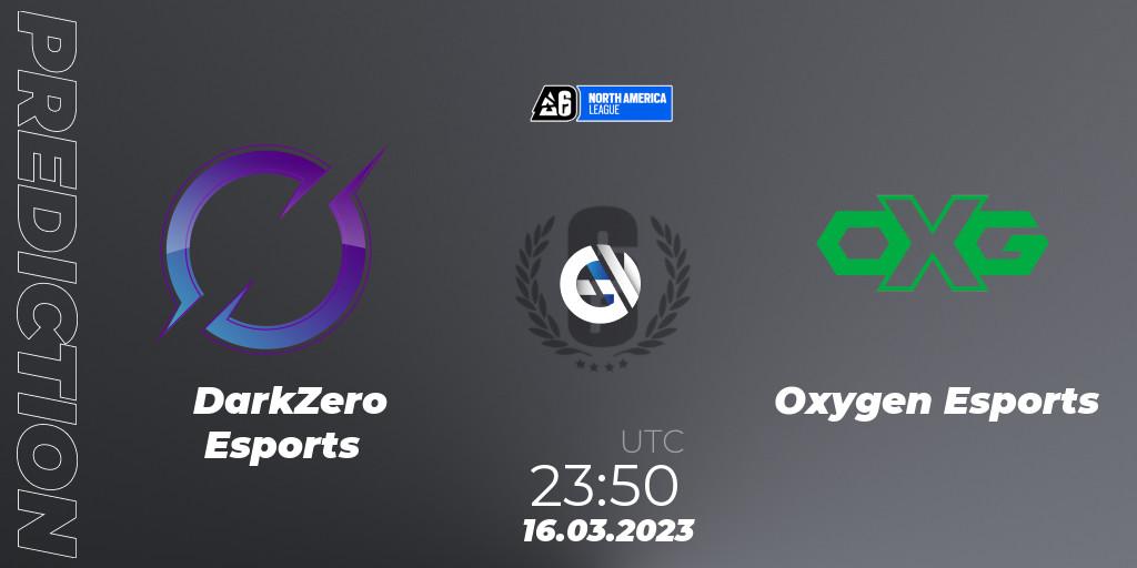 DarkZero Esports - Oxygen Esports: прогноз. 16.03.2023 at 23:50, Rainbow Six, North America League 2023 - Stage 1