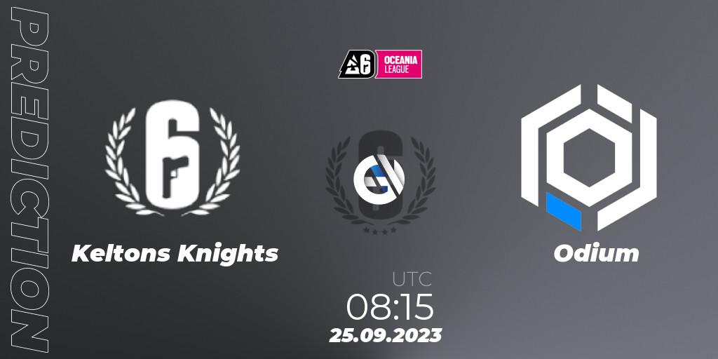 Keltons Knights - Odium: прогноз. 25.09.2023 at 08:15, Rainbow Six, Oceania League 2023 - Stage 2