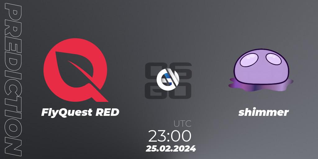 FlyQuest RED - shimmer: прогноз. 25.02.2024 at 23:00, Counter-Strike (CS2), ESL Impact Winter 2024 Cash Cup 4 North America