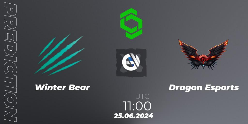 Winter Bear - Dragon Esports: прогноз. 25.06.2024 at 11:15, Dota 2, CCT Dota 2 Series 1