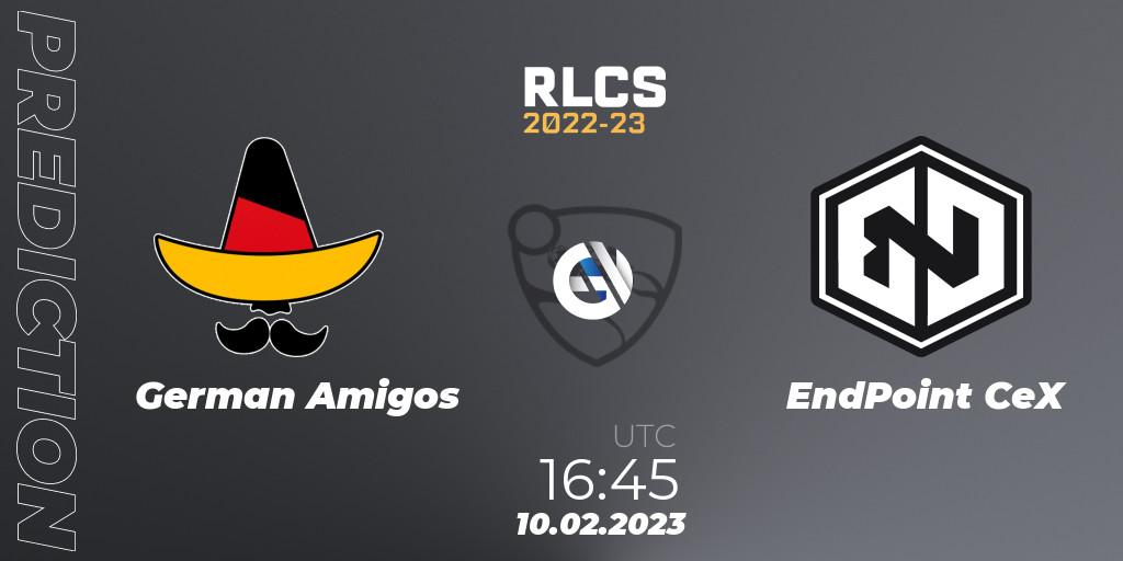 German Amigos - EndPoint CeX: прогноз. 10.02.2023 at 16:45, Rocket League, RLCS 2022-23 - Winter: Europe Regional 2 - Winter Cup