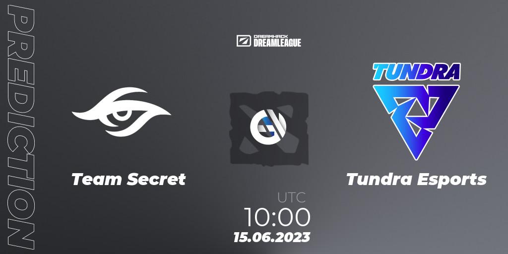 Team Secret - Tundra Esports: прогноз. 15.06.23, Dota 2, DreamLeague Season 20 - Group Stage 1