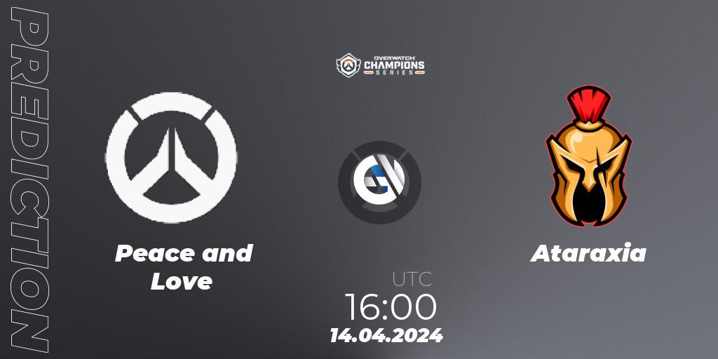 Peace and Love - Ataraxia: прогноз. 14.04.2024 at 16:00, Overwatch, Overwatch Champions Series 2024 - EMEA Stage 2 Group Stage