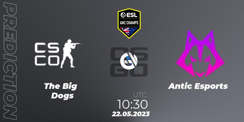 The Big Dogs - Antic Esports: прогноз. 23.05.23, CS2 (CS:GO), ESL ANZ Champs Season 16