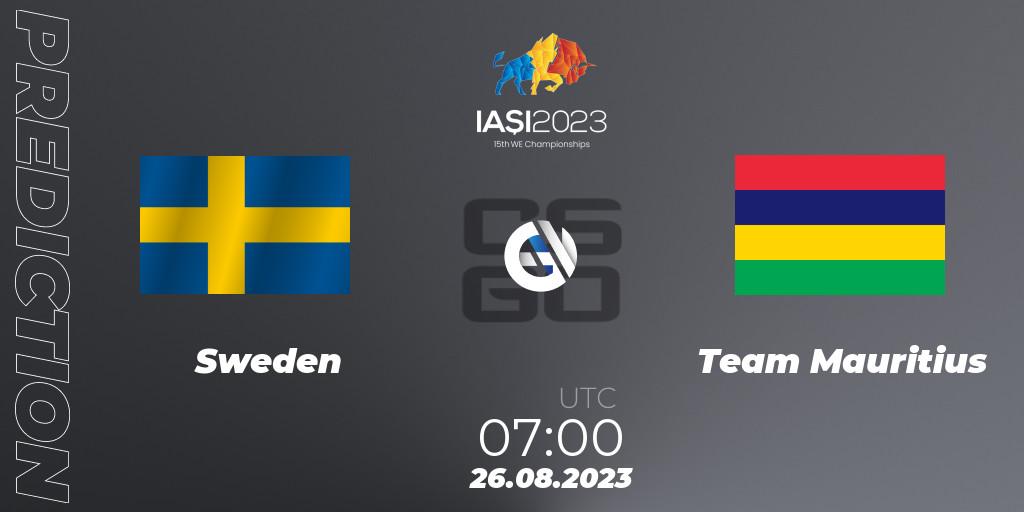 Sweden - Team Mauritius: прогноз. 26.08.23, CS2 (CS:GO), IESF World Esports Championship 2023