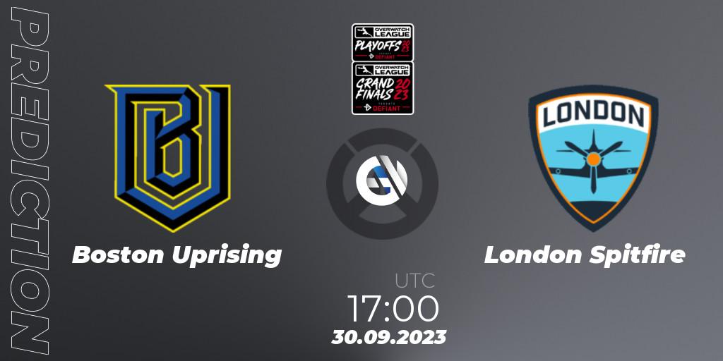 Boston Uprising - London Spitfire: прогноз. 30.09.23, Overwatch, Overwatch League 2023 - Playoffs