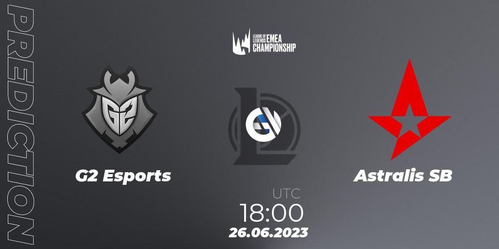 G2 Esports - Astralis SB: прогноз. 26.06.2023 at 18:00, LoL, LEC Summer 2023 - Regular Season