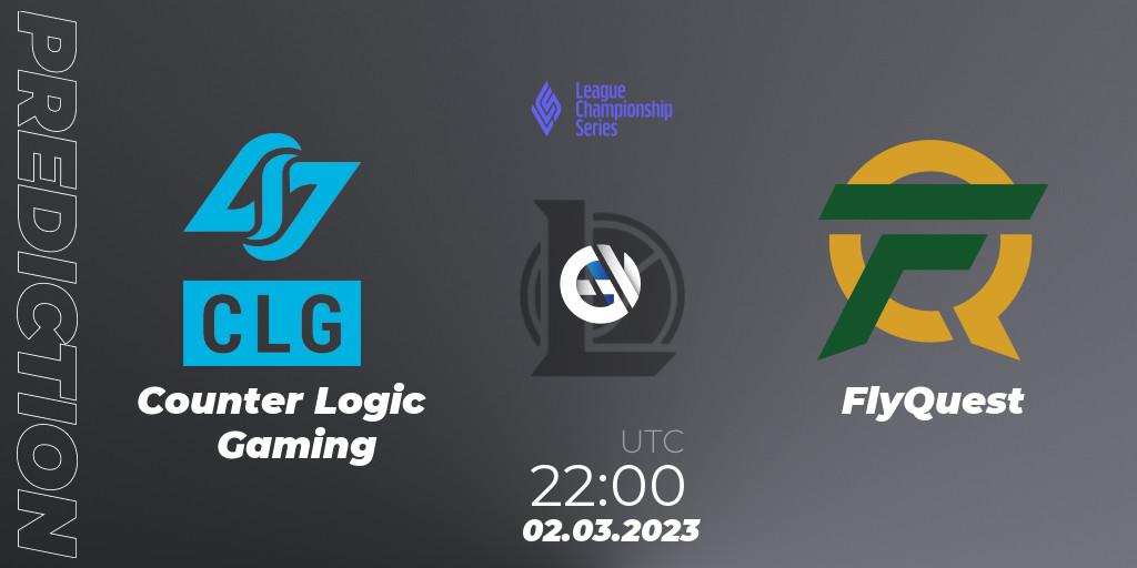 Counter Logic Gaming - FlyQuest: прогноз. 17.02.23, LoL, LCS Spring 2023 - Group Stage