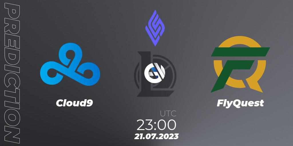 Cloud9 - FlyQuest: прогноз. 22.07.23, LoL, LCS Summer 2023 - Group Stage