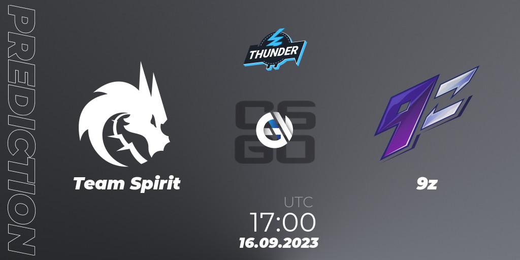 Team Spirit - 9z: прогноз. 16.09.2023 at 17:00, Counter-Strike (CS2), Thunderpick World Championship 2023: European Series #2