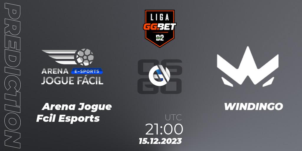 Arena Jogue Fácil Esports - WINDINGO: прогноз. 15.12.23, CS2 (CS:GO), Dust2 Brasil Liga Season 2