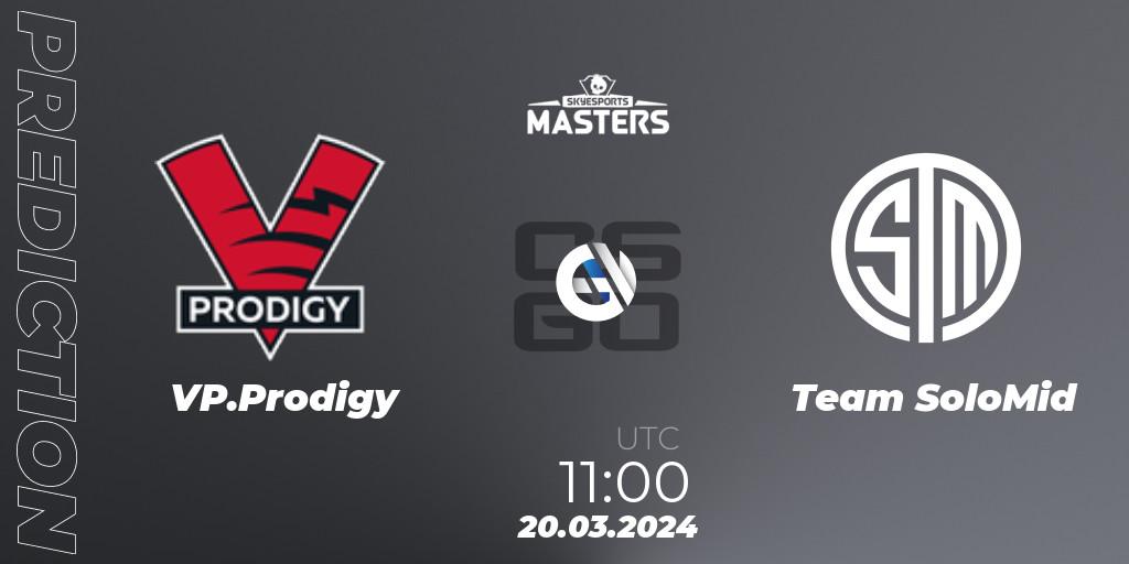 VP.Prodigy - Team SoloMid: прогноз. 20.03.24, CS2 (CS:GO), Skyesports Masters 2024: European Qualifier