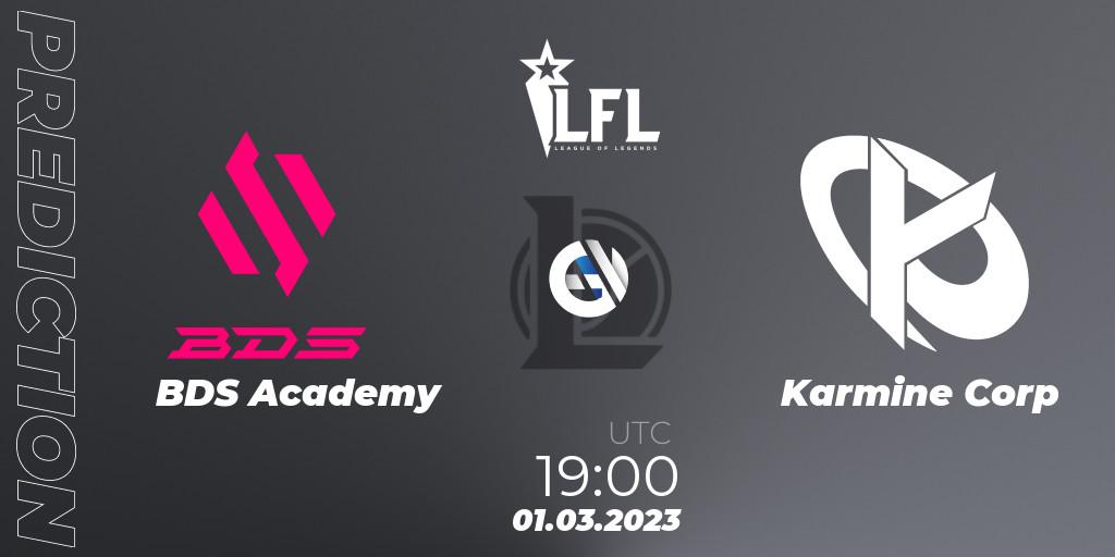 BDS Academy - Karmine Corp: прогноз. 01.03.23, LoL, LFL Spring 2023 - Group Stage