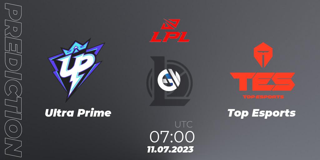 Ultra Prime - Top Esports: прогноз. 11.07.23, LoL, LPL Summer 2023 Regular Season