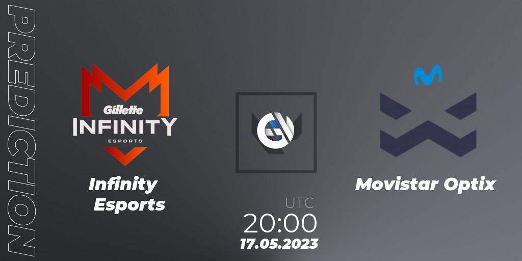 Infinity Esports - Movistar Optix: прогноз. 17.05.2023 at 17:00, VALORANT, VALORANT Challengers 2023: LAS Split 2 - Regular Season