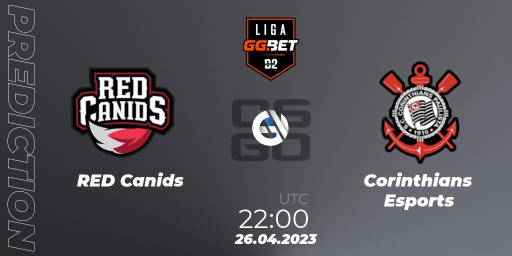 RED Canids - Corinthians Esports: прогноз. 26.04.2023 at 22:00, Counter-Strike (CS2), Dust2 Brasil Liga Season 1