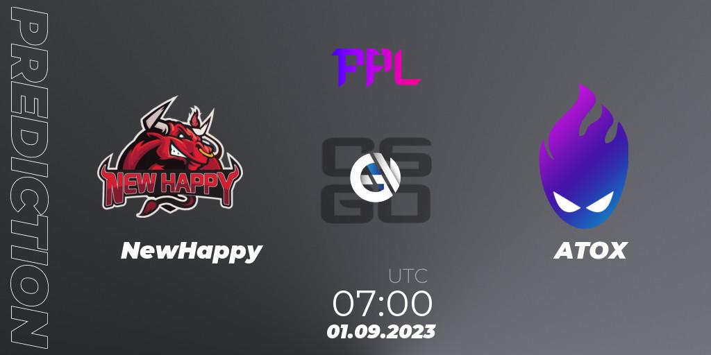 NewHappy - ATOX: прогноз. 01.09.2023 at 07:00, Counter-Strike (CS2), Perfect World Arena Premier League Season 5