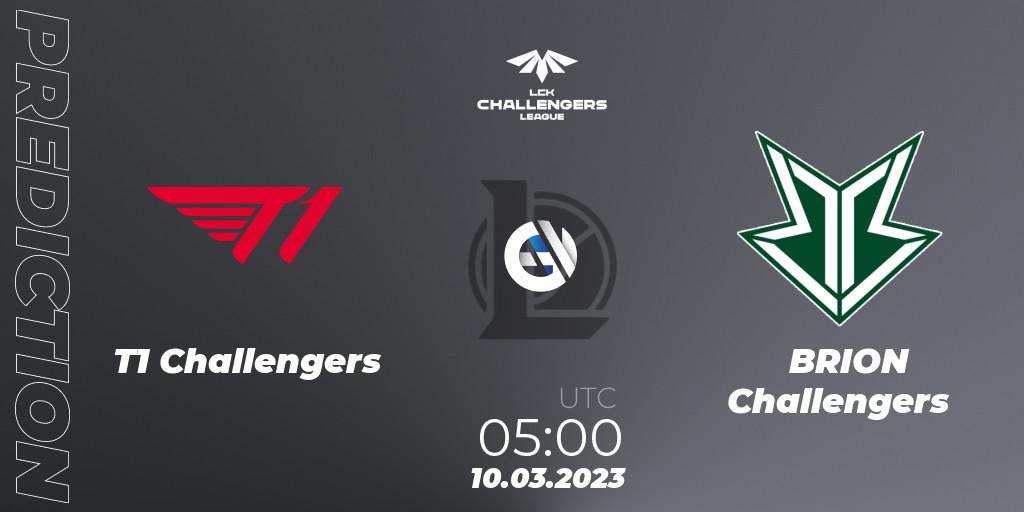 T1 Challengers - Brion Esports Challengers: прогноз. 10.03.2023 at 05:00, LoL, LCK Challengers League 2023 Spring