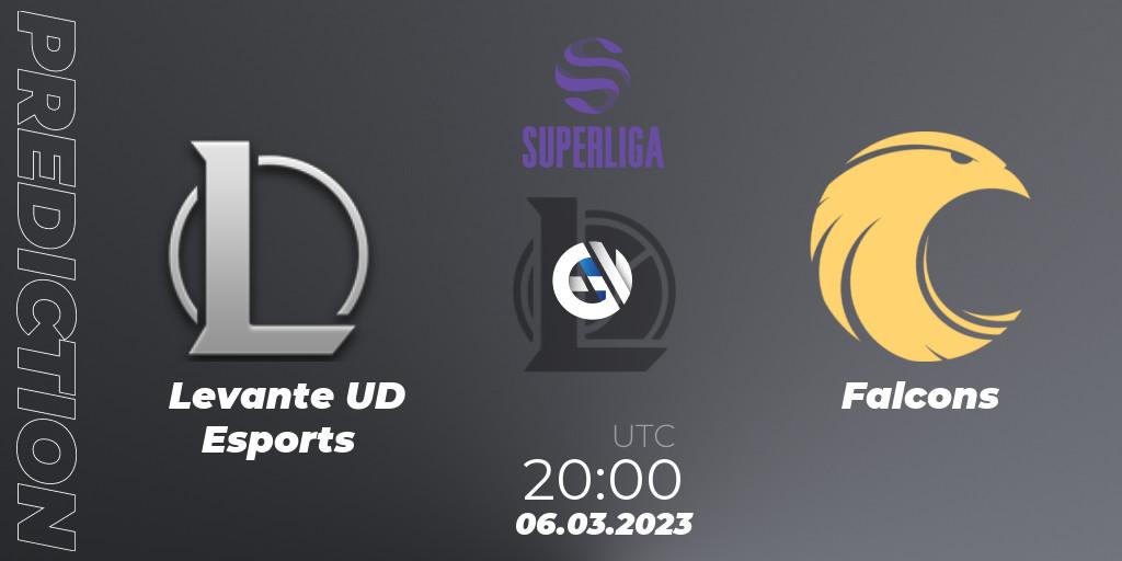 Levante UD Esports - Falcons: прогноз. 06.03.2023 at 20:00, LoL, LVP Superliga 2nd Division Spring 2023 - Group Stage