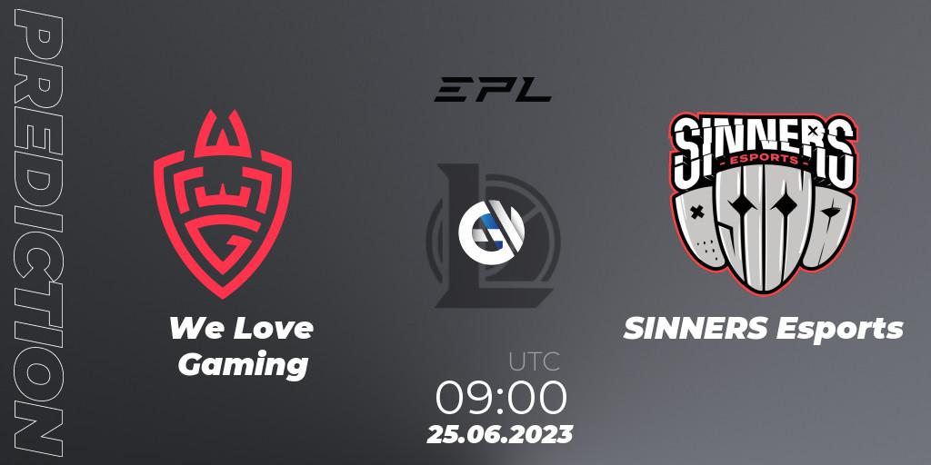 We Love Gaming - SINNERS Esports: прогноз. 25.06.23, LoL, EPL Season 1