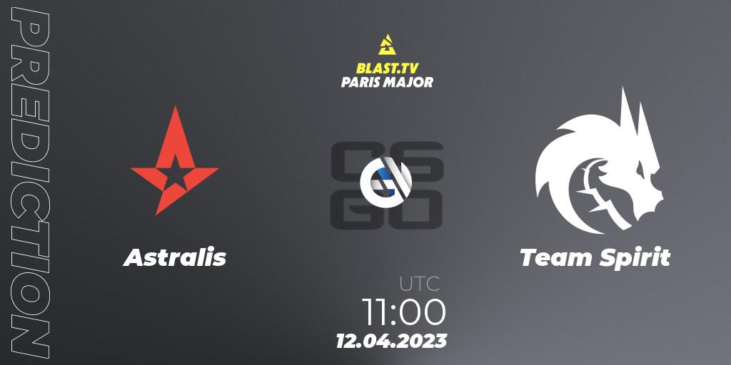 Astralis - Team Spirit: прогноз. 12.04.2023 at 10:50, Counter-Strike (CS2), BLAST.tv Paris Major 2023 Europe RMR B