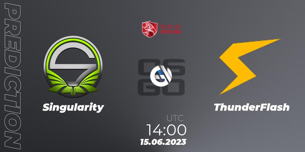 Singularity - ThunderFlash: прогноз. 15.06.2023 at 14:00, Counter-Strike (CS2), Polish Esports League 2023 Split 2