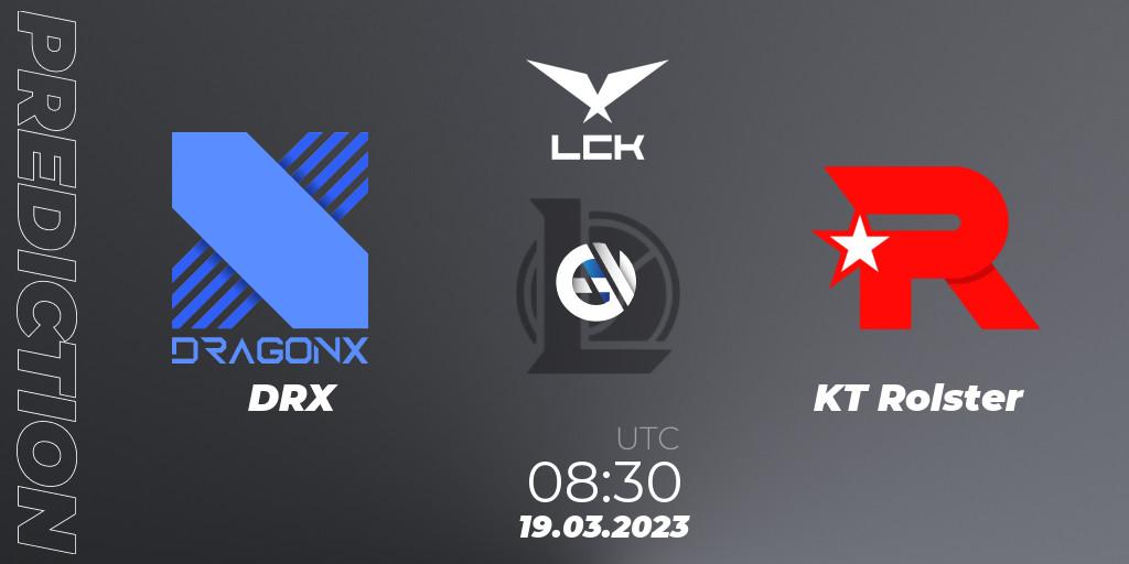 DRX - KT Rolster: прогноз. 19.03.23, LoL, LCK Spring 2023 - Group Stage