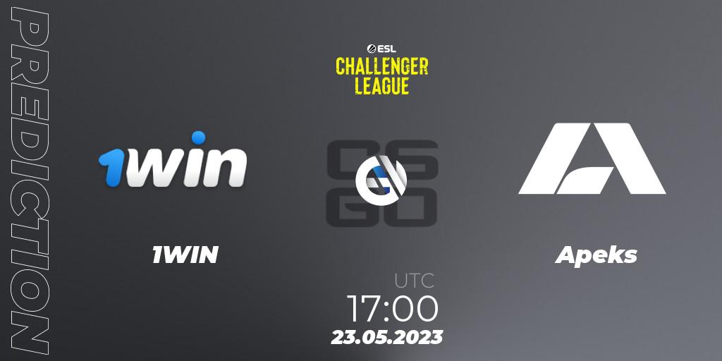 1WIN - Apeks: прогноз. 23.05.2023 at 17:15, Counter-Strike (CS2), ESL Challenger League Season 45: Europe